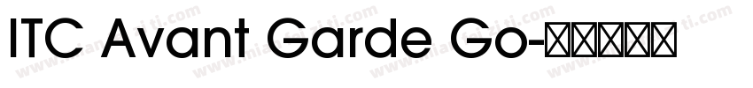 ITC Avant Garde Go字体转换